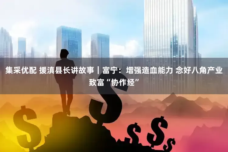 集采优配 援滇县长讲故事｜富宁：增强造血能力 念好八角产业致富“协作经”